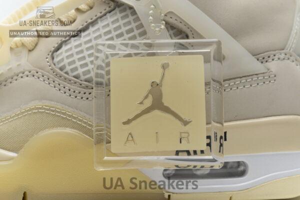 OFF White x Air Jordan 4 Sail - Image 9