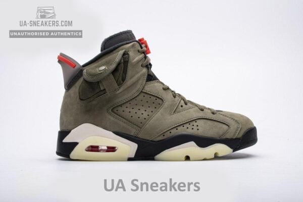 Travis Scott X Air Jordan 6 “Medium Olive”CN1084-200 - Image 4
