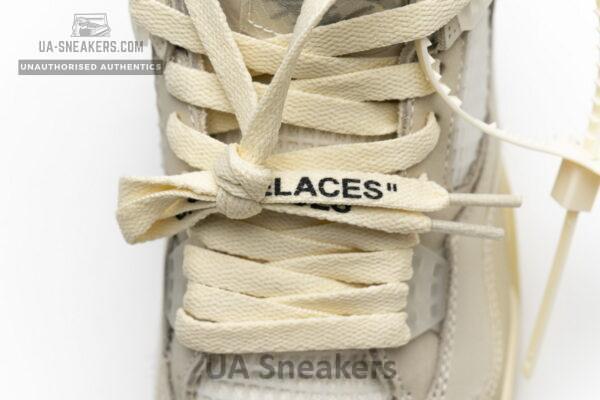 OFF White x Air Jordan 4 Sail - Image 8