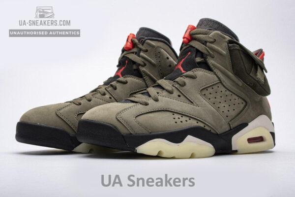 Travis Scott X Air Jordan 6 “Medium Olive”CN1084-200 - Image 2