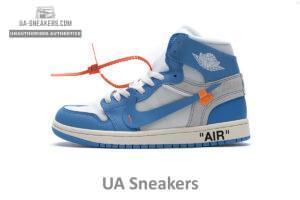 Jordan 1 Retro High Off-White University Blue Update Lace