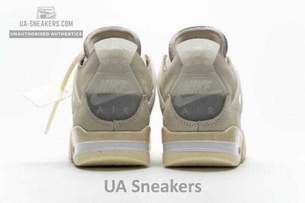 OFF White x Air Jordan 4 Sail - Image 7