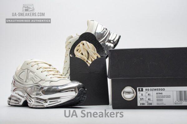 EE7945 adidas X Raf Simons Ozweego Cream White Silver Metallic - Image 4