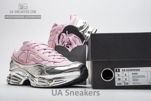EE7947 adidas X Raf Simons Ozweego Pink Silver Metallic - Image 3