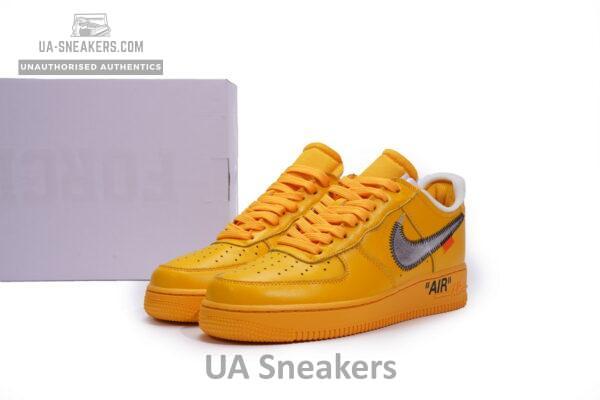 Off-White x Nike Air Force 1 Low University Gold - Image 3