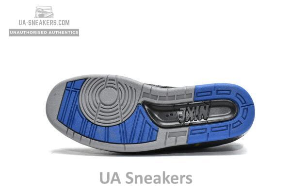 DJ4375-004 Off White x Air Jordan 2 Retro Low SP Black and Varsity Royal - Image 8