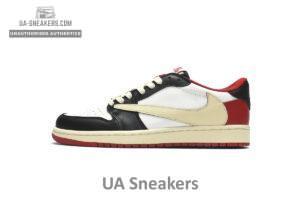 DM7866-166 Travis Scott x Air Jordan 1 Low Black Red