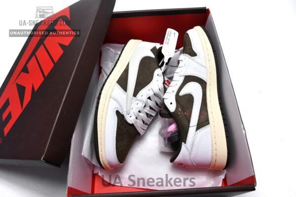 Travis Scott x Air Jordan DM2508-586 1 Low OG - Reverse Mocha - Image 4