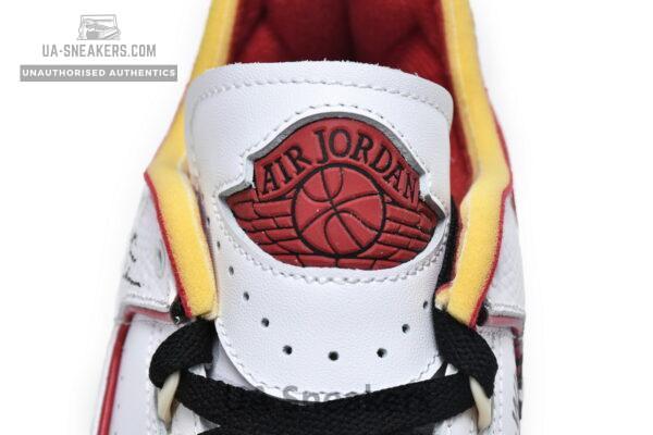 DJ4375-106 Off White x Air Jordan 2 Retro Low SP White and Varsity Red - Image 6