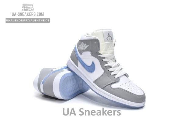 BQ6472-105 Air Jordan 1 Mid Wolf Grey Aluminum - Image 4
