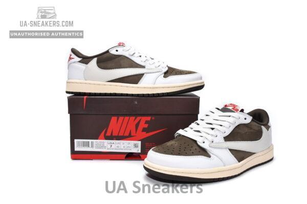 Travis Scott x Air Jordan DM2508-586 1 Low OG - Reverse Mocha - Image 3