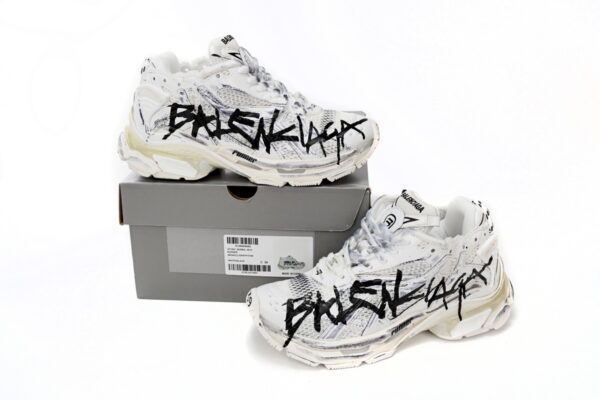 Balenciaga Runner White And Black Characters - Image 3
