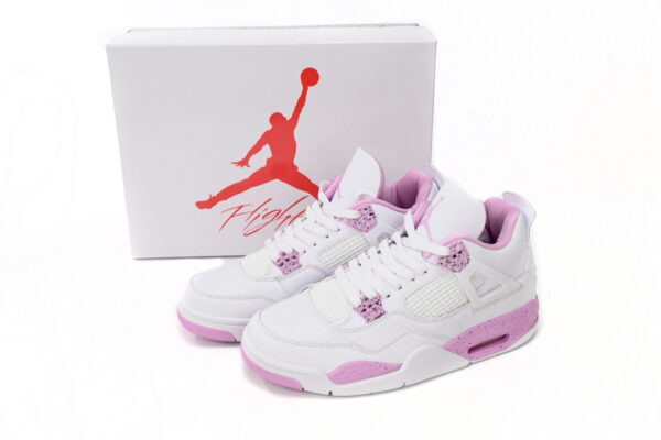 Air Jordan 4 White Oreo Pink - Image 4