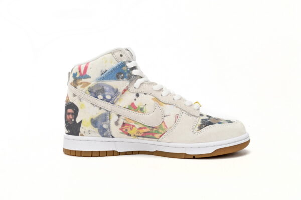 Nike SB Dunk High Rammellzee FD8779-100 - Image 6