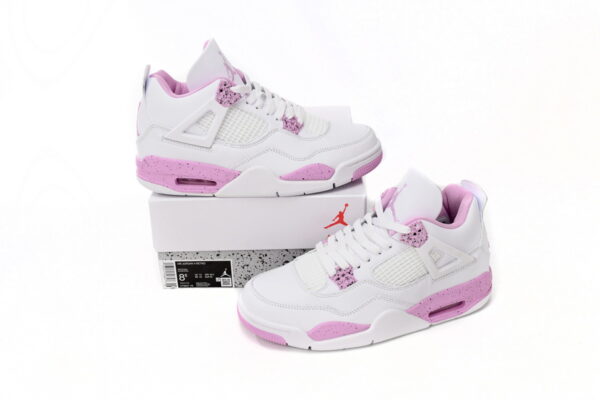Air Jordan 4 White Oreo Pink - Image 3